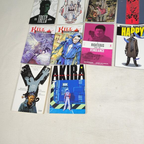 Graphic Novels Lot Manga Comic Book Books Plat Ascender Sandman Akira Happy - Picture 16 of 16